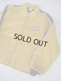画像2: OLYMPIA GOLD HORIZON VTG NYLON JACKET YELLOW×BLACK M