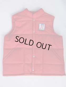 画像1: HARLEY DAVIDSON No.1 LOGO PUFFY VEST RED L