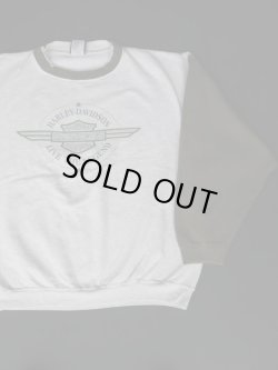 画像6: HARLEYDAVIDSON LIVE THE LEGEND OFFICIAL VTG SWEATSHIRTS MARBLED GRAY×GREEN 