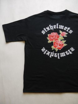 画像1: SIXHELMETS ROSE POCKET T-SHIRT BLACK