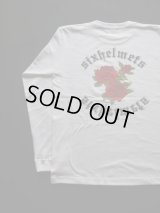 SIXHELMETS ROSE LONG SLEEVE T-SHIRT WHITE