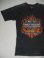 画像1: 90s HARLEYDAVIDSON FLAMES BAR&SHIELD LOGO OFFICIAL VTG T-SHIRT BLACK M (1)