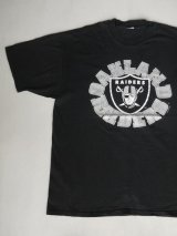 90s OAKLAND RAIDERS VTG T-SHIRT BLACK XL