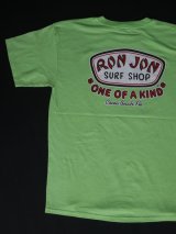 RONJON SURF SHOP VTG T-SHIRT YELLOW GREEN XL