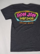 RONJON SURF SHOP VTG T-SHIRT CHARCOAL GRAY S