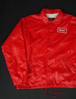 画像1: COORS BEER SWINGSTER VTG COACH JACKET RED L