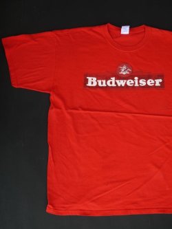 画像1: BUDWEISER BEER T-SHIRT RED XL