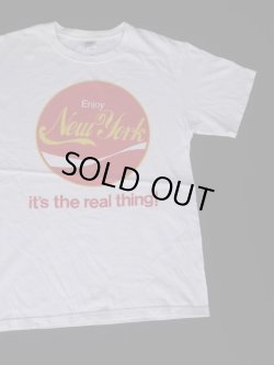 画像2: ENJOY NEWYORK IT'S THE REAL THING  T-SHIRT WHITE S