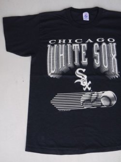 画像1: 90s CHICAGO WHITE SOX VTG OFFICIAL T-SHIRT BLACK L