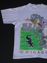 CHICAGO WHITE SOX VTG OFFICIAL T-SHIRT MARBLED BLUE L