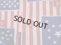 画像4: 70s K MART 1776-1845 STAR&STRIPES VTG PATTERNED ALL OVER SHIRT L