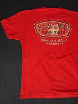 画像1: RONJON SURF SHOP VTG T-SHIRT RED L