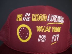 画像3: 80s CONTEMPORARY ADVERTISEMENT FUNNY TRUCKER SNAP BACK CAP BURGUNDY (1)