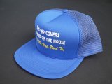 80s CONTEMPORARY ADVERTISEMENT FUNNY TRUCKER SNAP BACK CAP BLUE (2)