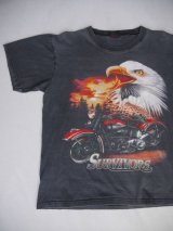 SUVIVORS VTG T-SHIRT FADE OUT BLACK L