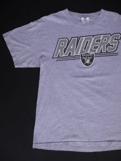 画像1: NFL RAIDERS VTG T-SHIRT MARBLED GRAY L