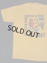 FOX MOTO-X VTG T-SHIRT MADE IN USA YELLOW XL