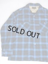 SIXHELMETS COTTON OMBRE CHECK LONG SLEEVE SHIRT BLUE