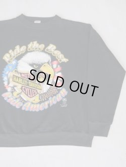 画像2: HARLEY DAVIDSON OFFICIAL RIDE THE BEST RIDE AMERICAN VTG SWEATSHIRT BLACK L