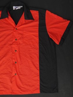 画像5: CRUISIN USA ACE HIGH PLUMBING VTG BOWLING SHIRT RED×BLACK XL