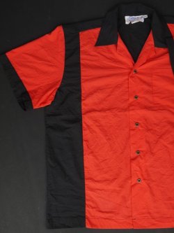 画像4: CRUISIN USA ACE HIGH PLUMBING VTG BOWLING SHIRT RED×BLACK XL