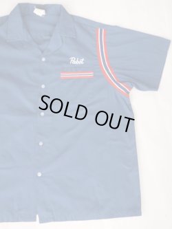 画像5: HILTON 1957 PABST BLUE RIBBON BOWLING LEAGUE VTG BOWLING SHIRT NAVY XL