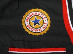 画像3: HILTON NEWCASTLE BROWN ALE VTG BOWLING SHIRT BLACK L