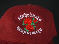 画像3: SIXHELMETS ROSE COTTON CAP DARK RED