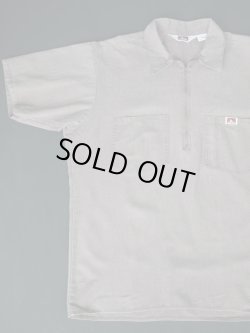 画像2: BEN DAVIS US MADE HALF ZIP WORK SHIRT BROWN M