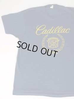 画像1: CADILLAC VTG LOGO T-SHIRT NAVY XL