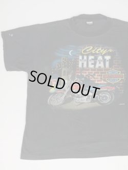 画像1: HARLEY DAVIDSON CITY HEAT OFFICIAL VTG T-SHIRT BLACK XL  