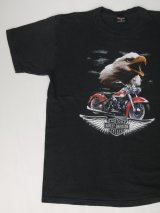 HARLEY DAVIDSON CYCLE CENTER OFFICIAL VTG T-SHIRT BLACK XL