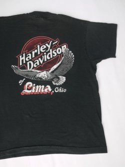 画像8: HARLEY DAVIDSON OF LIMA,OHIO VTG T-SHIRT BLACK L