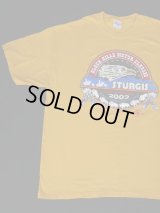 STURGIS BLAC HILLS MOTORCLASSIC 62ND ANNUAL 2002 VTG T-SHIRT YELLOW XL