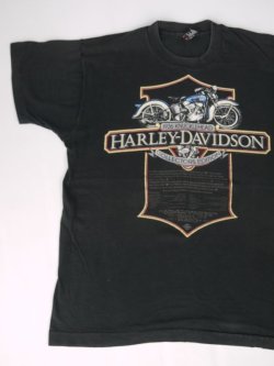 画像2: HARLEY DAVIDSON OF LIMA,OHIO VTG T-SHIRT BLACK L