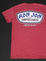 RONJON SURF SHOP VTG T-SHIRT MARBLED WINERED S