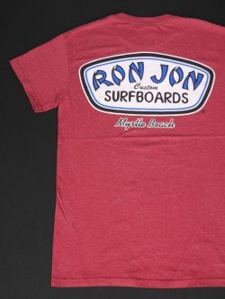 画像1: RONJON SURF SHOP VTG T-SHIRT MARBLED WINERED S