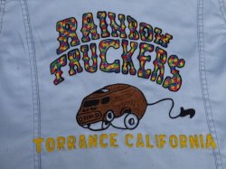 画像3: 70s MONTGOMERY WARD RAINBOW TRUCKERS TORRANCE CALIFORNIA VTG JACKET LIGHT BLUE L