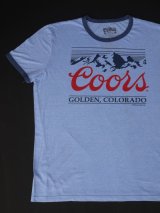 COORS BANQUET OFFICIAL LOGO T-SHIRT LIGHT BLUE×NAVY XXL