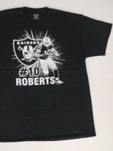 RAIDERS #10 ROBERTS T-SHIRT BLACK XL