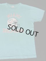 80s MIAMI DOLPHINS VTG T-SHIRT LIGHT BLUE XL