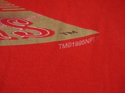 画像5: 1995 49ERS SAN FRANCISCO OFFICIAL VTG T-SHIRT RED M