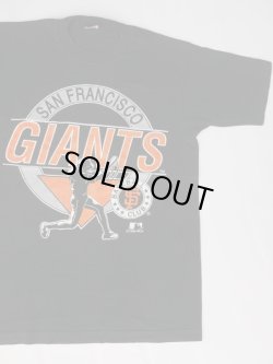 画像1: 1990 SAN FRANCISCO GIANTS BASEBALL CLUB OFFICIAL VTG T-SHIRT BLACK L