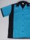 画像2: HILTON VTG BOWLING SHIRT LIGHT BLUE×BLACK M (2)