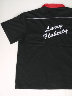 画像5: CRUISIN USA LARRY HAHERTY BOWLING SHIRT BLACK×RED XL