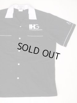 画像2: CRUISIN USA INTERCONTINENTAL HOTELS GROUP BOWLING SHIRT BLACK×WHITE M