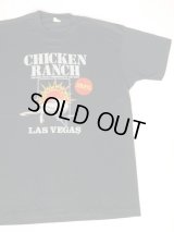 80s CHICKEN RANCH LAS VEGAS VTG T-SHIRT MADE IN USA BLACK L