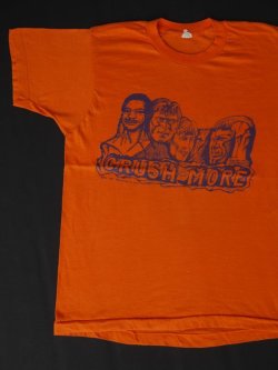 画像1: 80s DENVER DEFENCE CRUSH MORE VTG T-SHIRT MADE IN USA ORANGE S