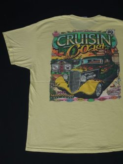 画像1: CRUISIN' THE COAST MISSISSIPPI GULF COAST OFFICIAL OLD T-SHIRT LIGHT YELLOW XL