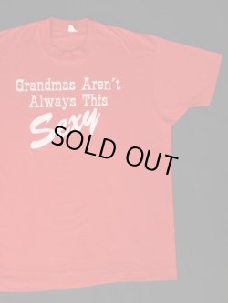 画像1: 80s GRANDMAS AREN'T ALWAYS THIS SEXY VTG T-SHIRT MADE IN USA RED XL